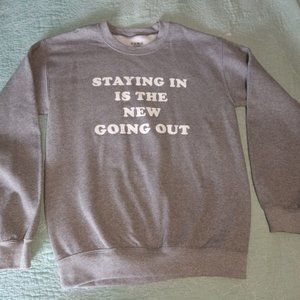 Crewneck Sweatshirt Gray Women's Sz M